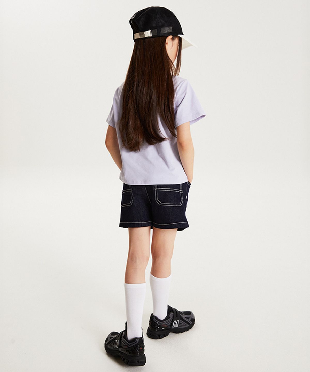 뉴발란스 키즈(NEWBALANCEKIDS) NBgC_데님 숏팬츠 NK9VG3771G55