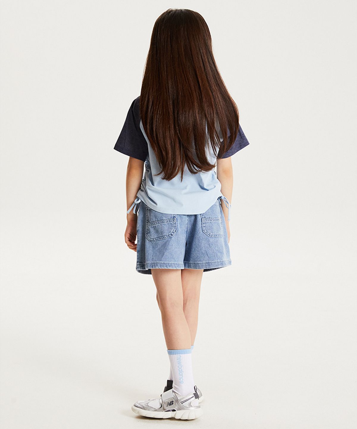 뉴발란스 키즈(NEWBALANCEKIDS) NBgC_데님 숏팬츠 NK9VG3771G56