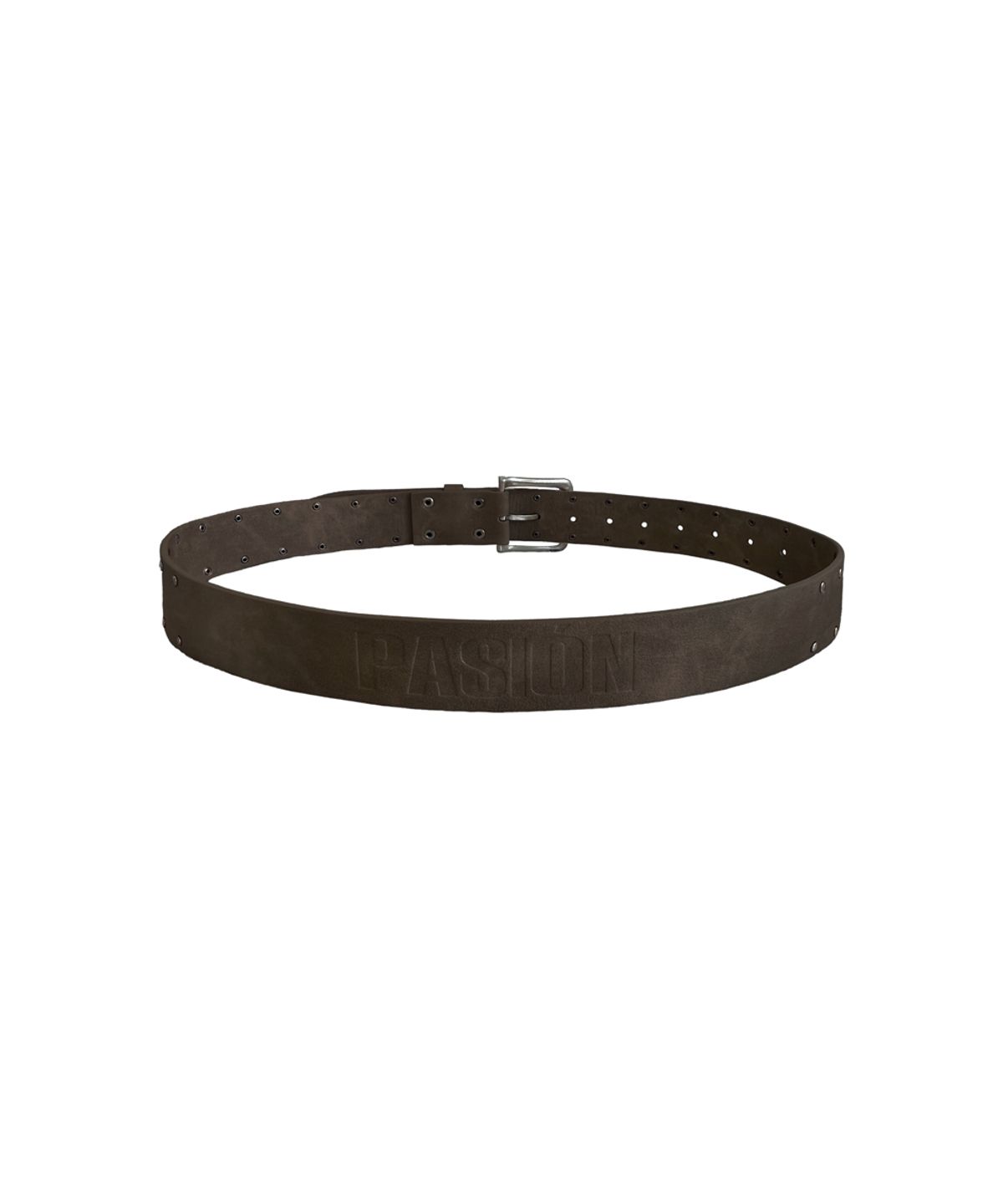 파시온(PASION) 시에나 스터드 벨트_브라운 Sienna Stud Belt_ Brown
