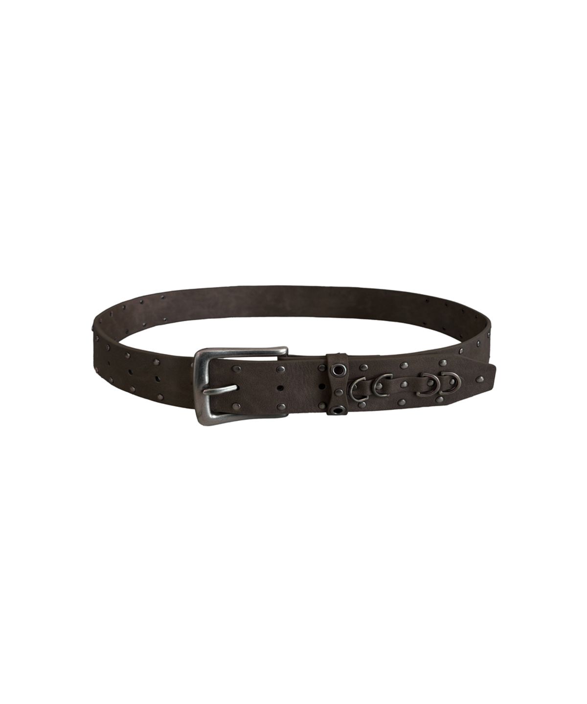 파시온(PASION) 시에나 스터드 벨트_브라운 Sienna Stud Belt_ Brown