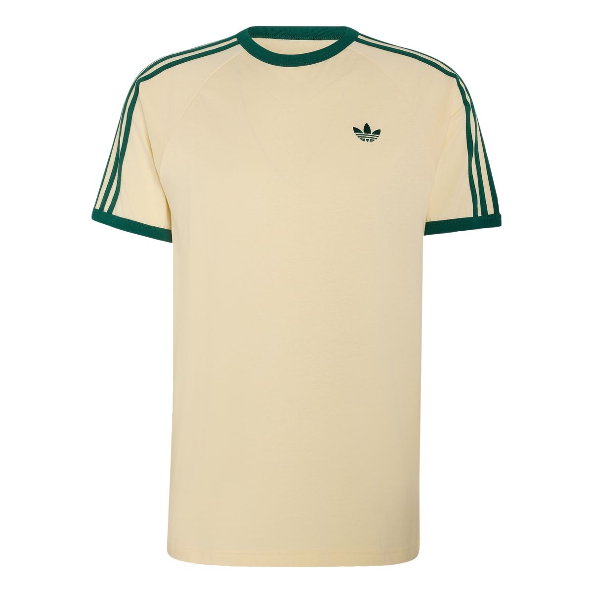 아디다스(ADIDAS) 3-스트라이프 티셔츠 - 웜바닐라:그린 / KT5058