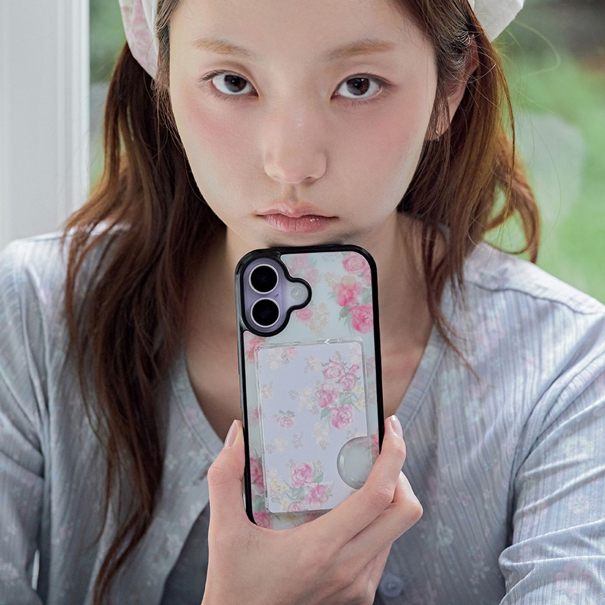 뮤즈무드(MUSEMOOD) Rose Letter MagSafe card slot (맥세이프카드슬롯)