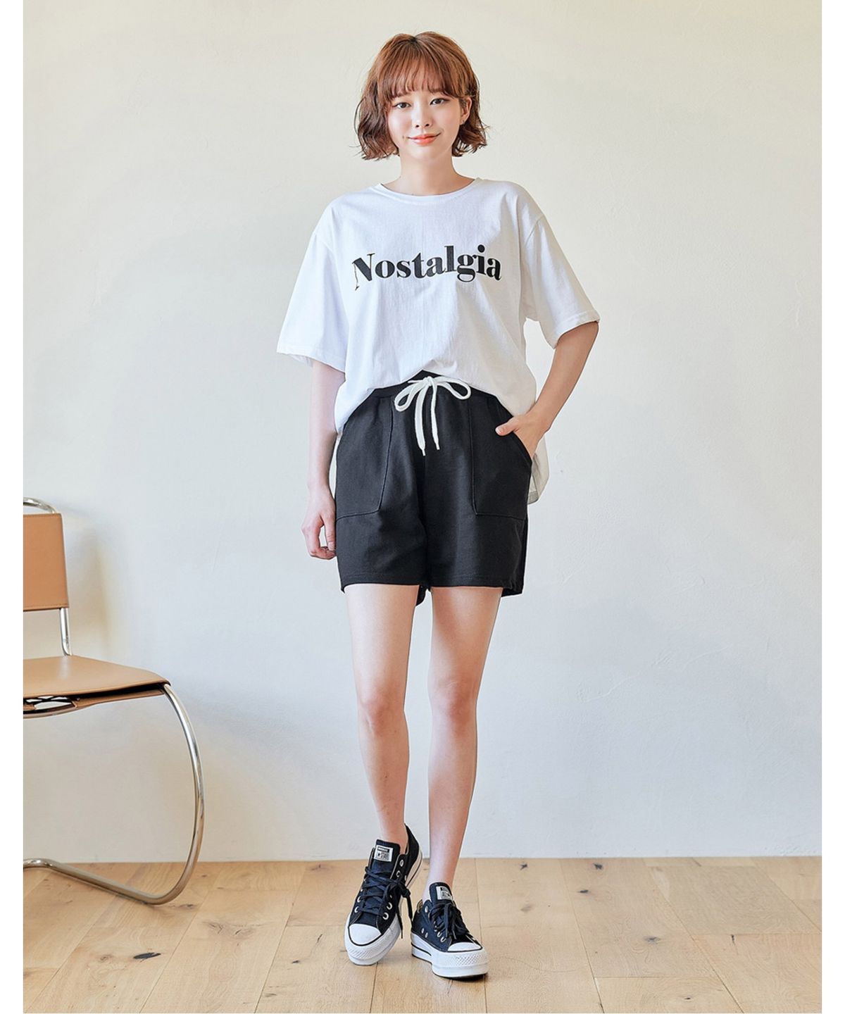 반에이크(VANAKE) 포포아 밴딩 숏팬츠_OB15SLME17Z