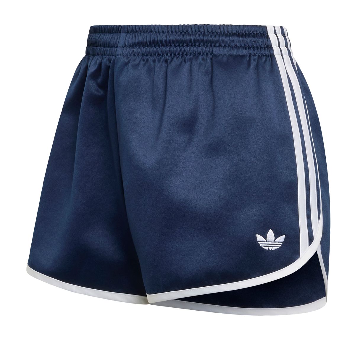 아디다스(ADIDAS) 새틴 3S 스프린터 숏 팬츠 - 나이트인디고:화이트 / KS9852