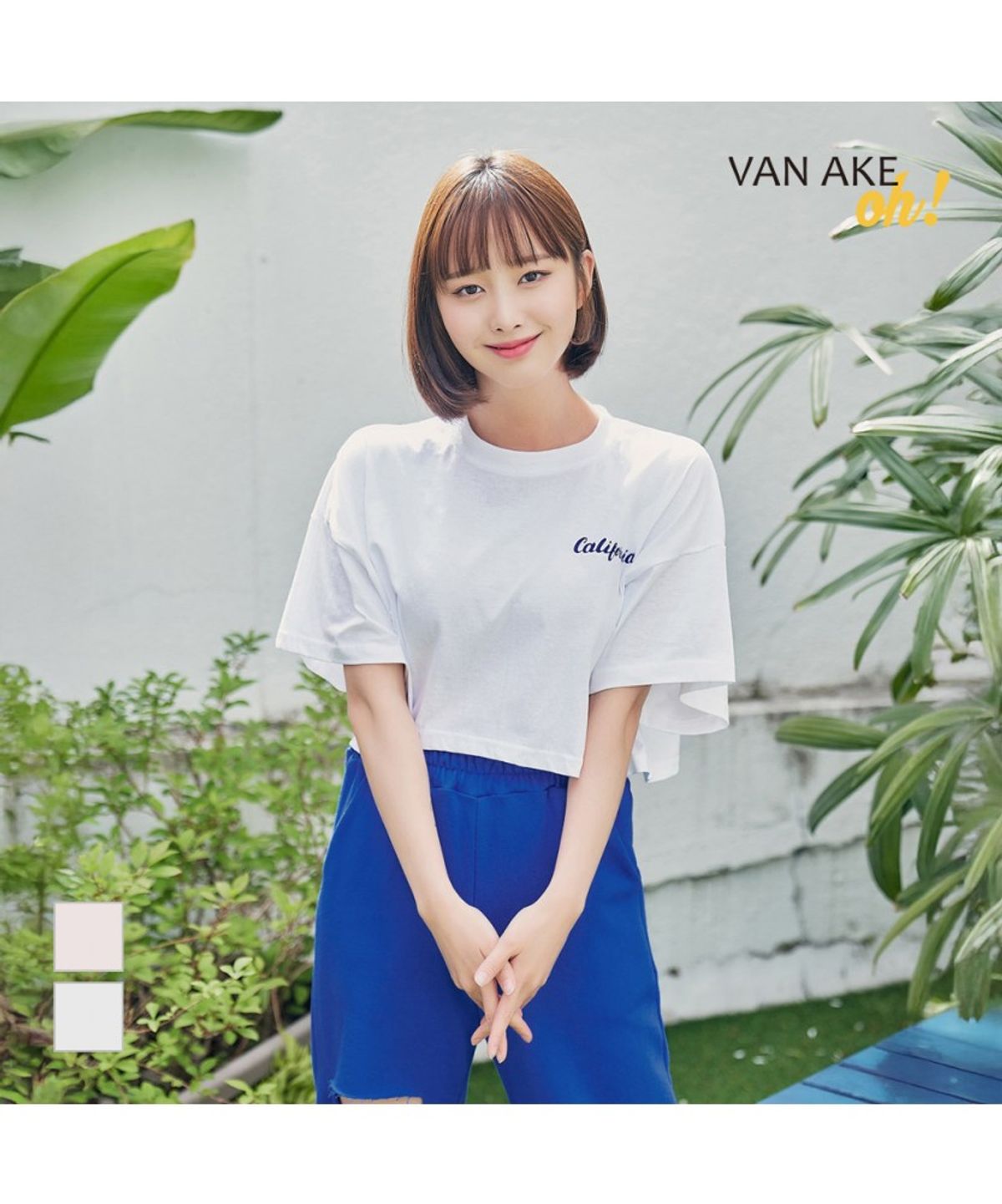 반에이크(VANAKE) 캐리아 반팔 티셔츠_OB15TSME02Z