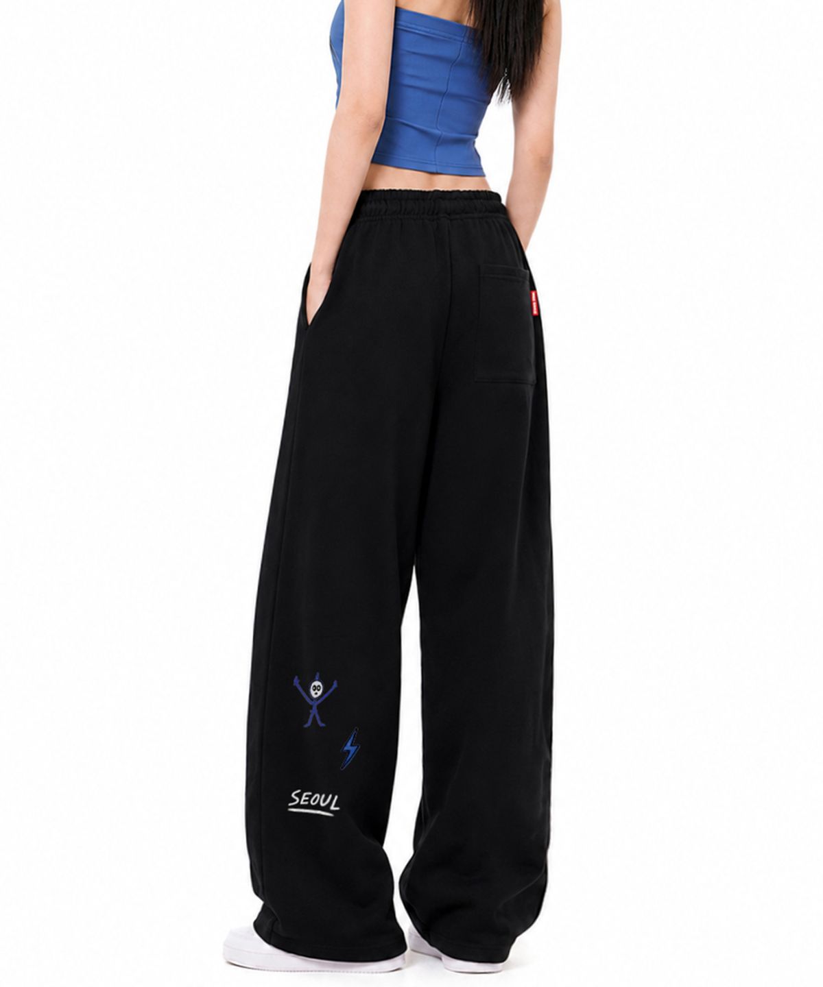아티스트웨어(ARTISTWEAR) [ATW] 카오스 드로잉  와이드 밴딩팬츠 -2COLOR