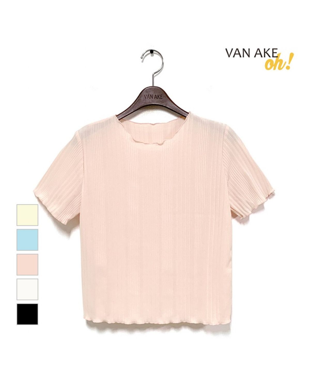 반에이크(VANAKE) 란이 반팔 티셔츠_OB16TSME09Z