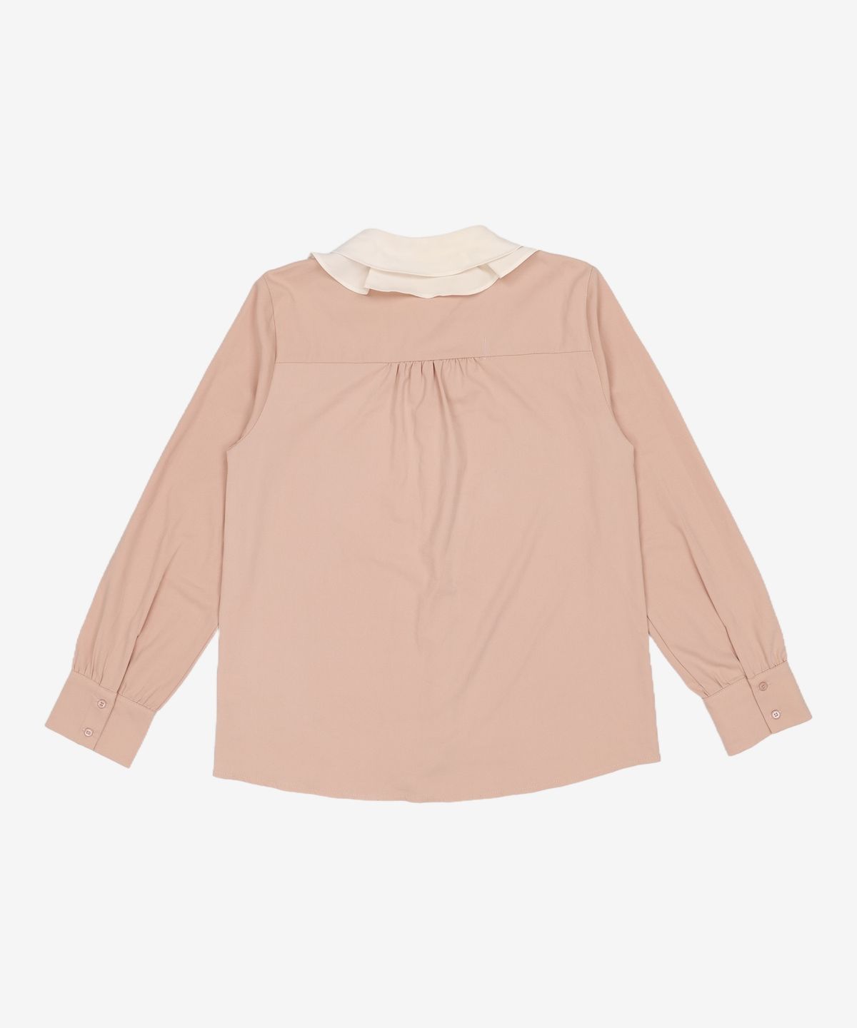 클라비스(CLOVIS) 배색 프릴넥 블라우스 (2colors) CVBWA1202Q 88