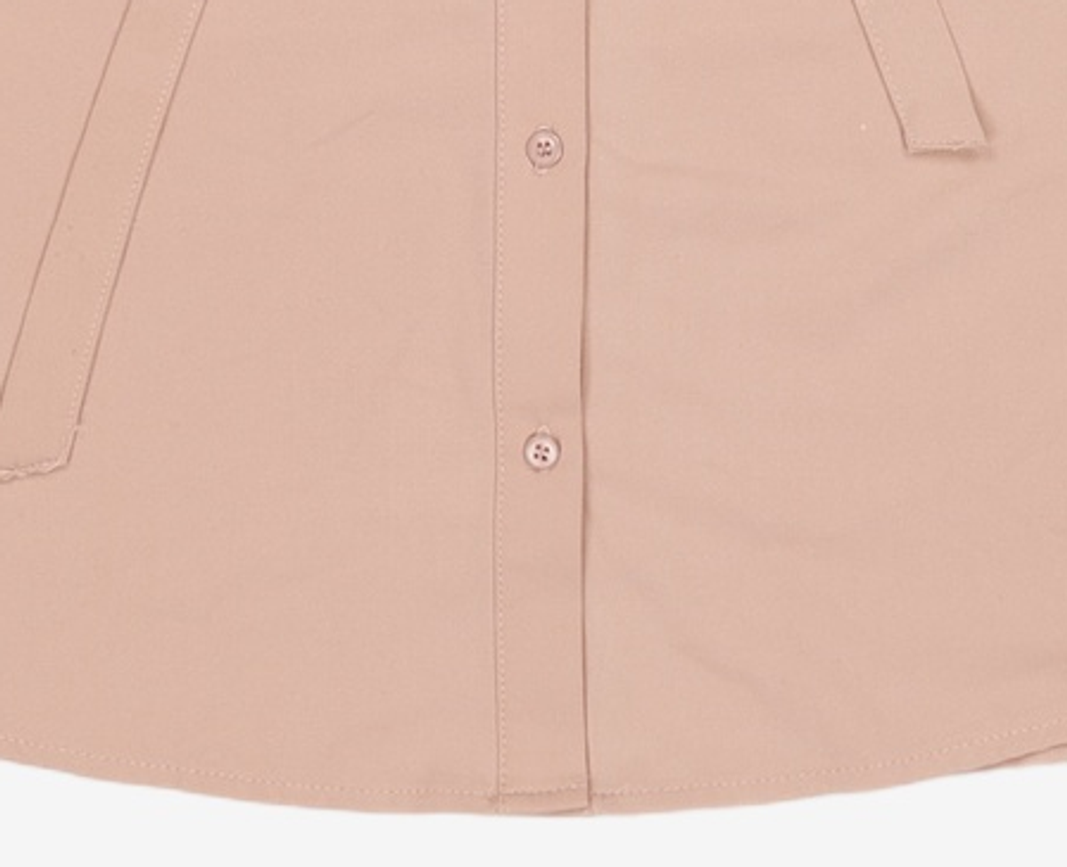 클라비스(CLOVIS) 배색 프릴넥 블라우스 (2colors) CVBWA1202Q 88