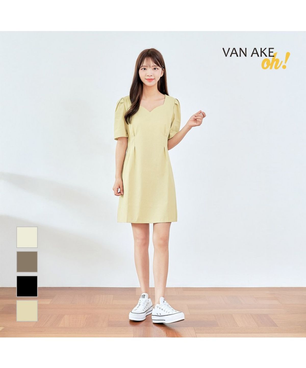 반에이크(VANAKE) 볼린 퍼프 원피스_OB17OPME10Z