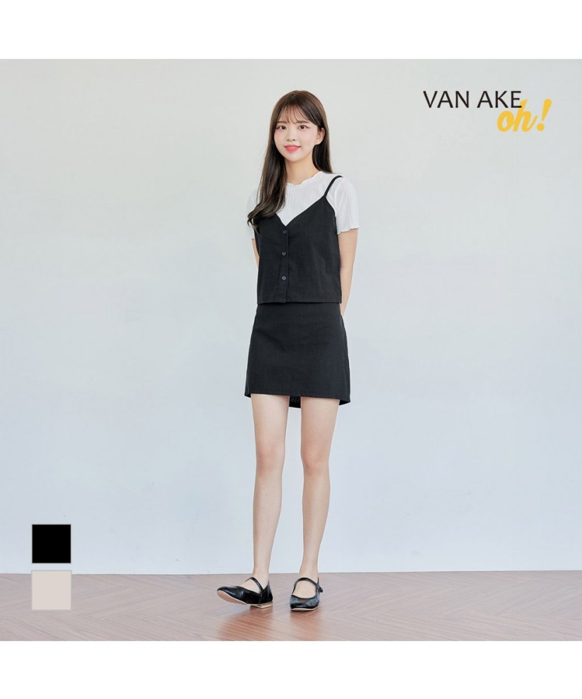 반에이크(VANAKE) 제이스 미니 스커트_OB17SKME02Z