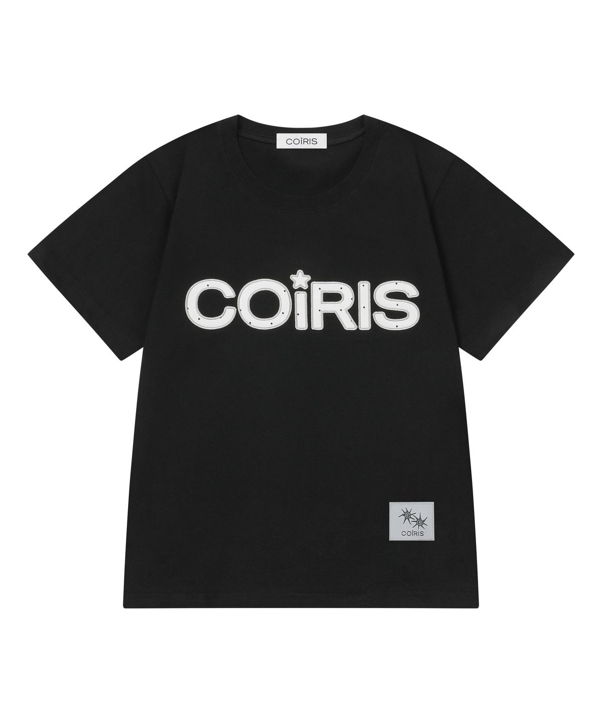 코이리스(COIRIS) 라베오 도트 아플리케 로고 코튼 반팔 티 (2컬러)