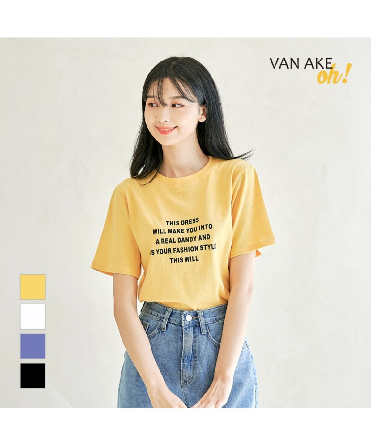 반에이크(VANAKE) 메이나 반팔 티셔츠_OB17TSME18Z