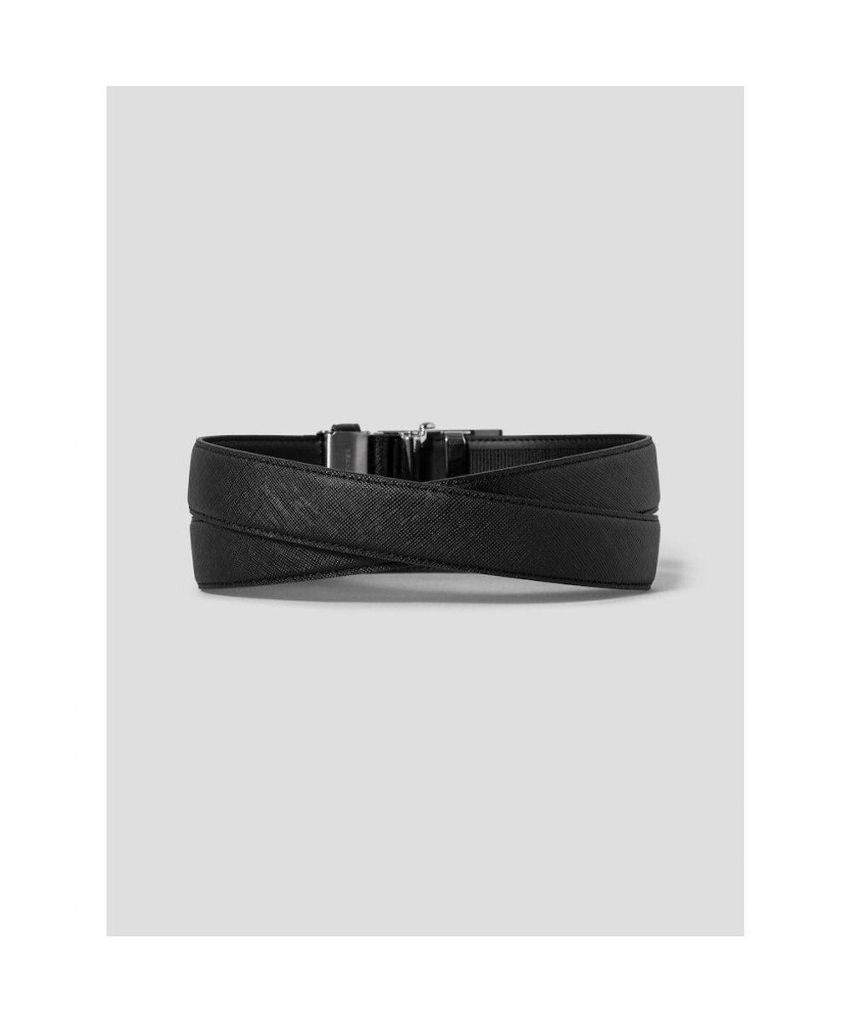 빈폴 액세서리(BEANPOLE ACCESSORY) 자전거 로고 자동 버클 벨트 - 블랙
