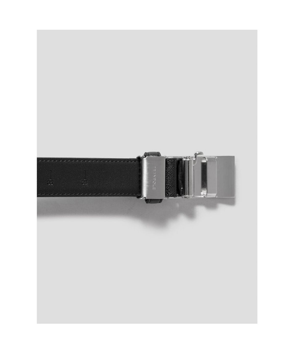 빈폴 액세서리(BEANPOLE ACCESSORY) 자전거 로고 자동 버클 벨트 - 블랙