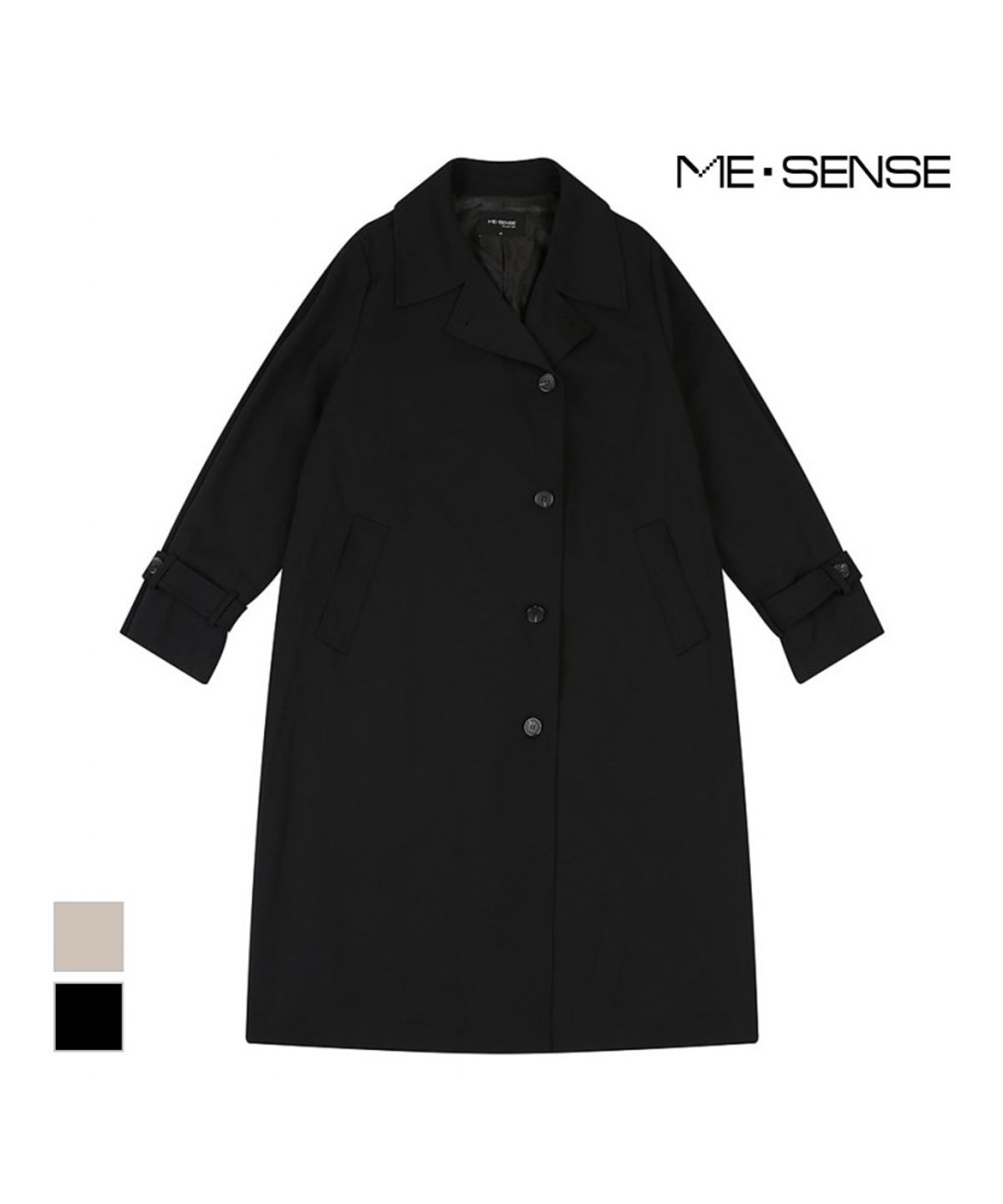 미센스(MESENSE) 루즈핏 벨티드 트렌치코트_MB32BBM103A