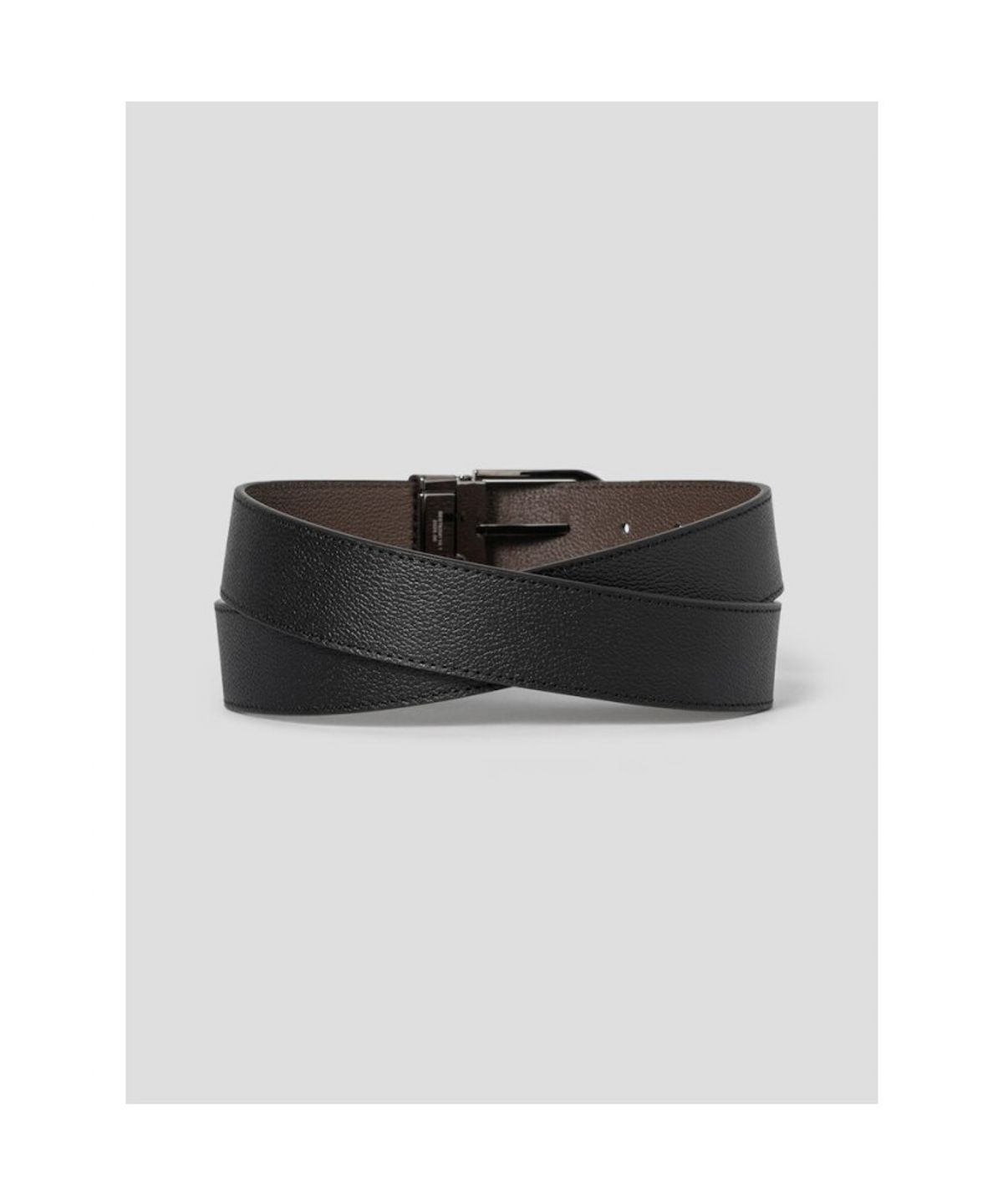 빈폴 액세서리(BEANPOLE ACCESSORY) 리버시블 라운드버클 벨트 - 블랙