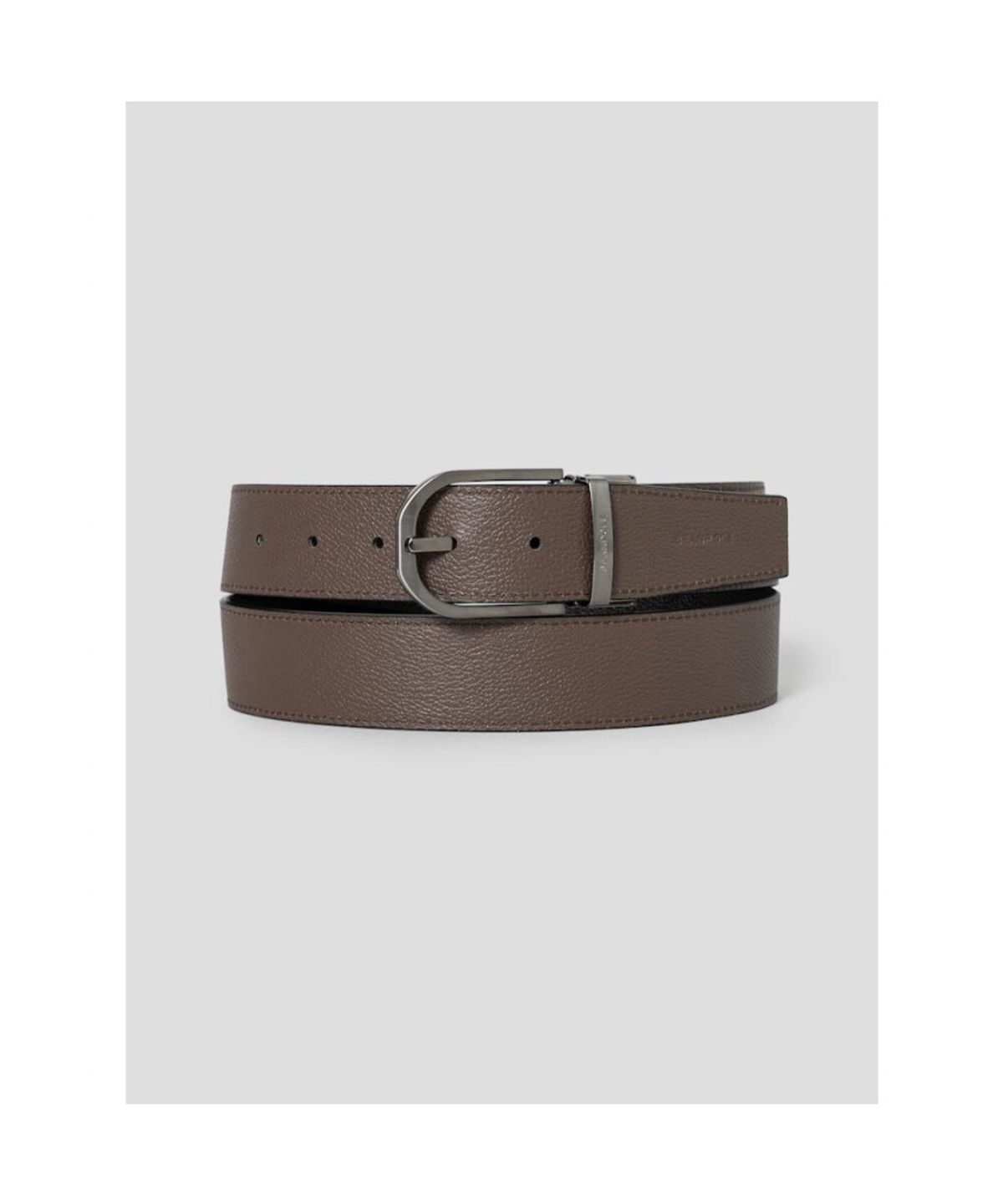 빈폴 액세서리(BEANPOLE ACCESSORY) 리버시블 라운드버클 벨트 - 블랙