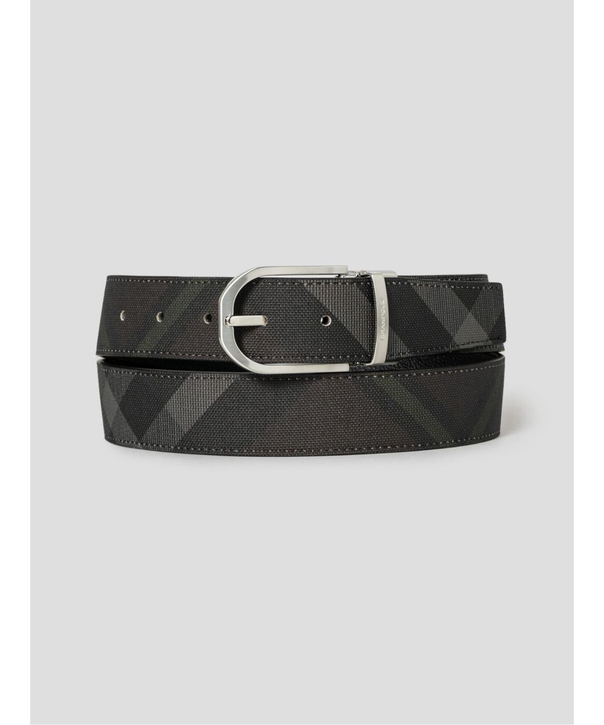 빈폴 액세서리(BEANPOLE ACCESSORY) 리버시블 라운드버클 벨트 - 브라운