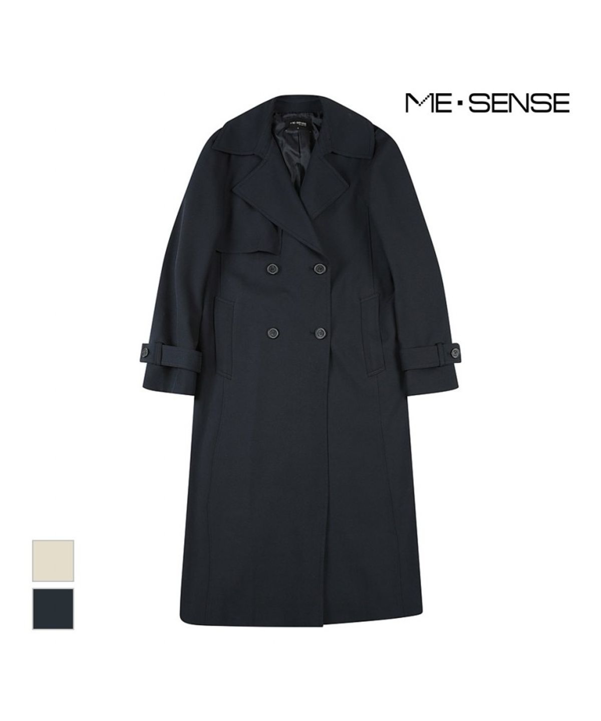 미센스(MESENSE) 벨티드 롱 트렌치코트_MB42BBM102A