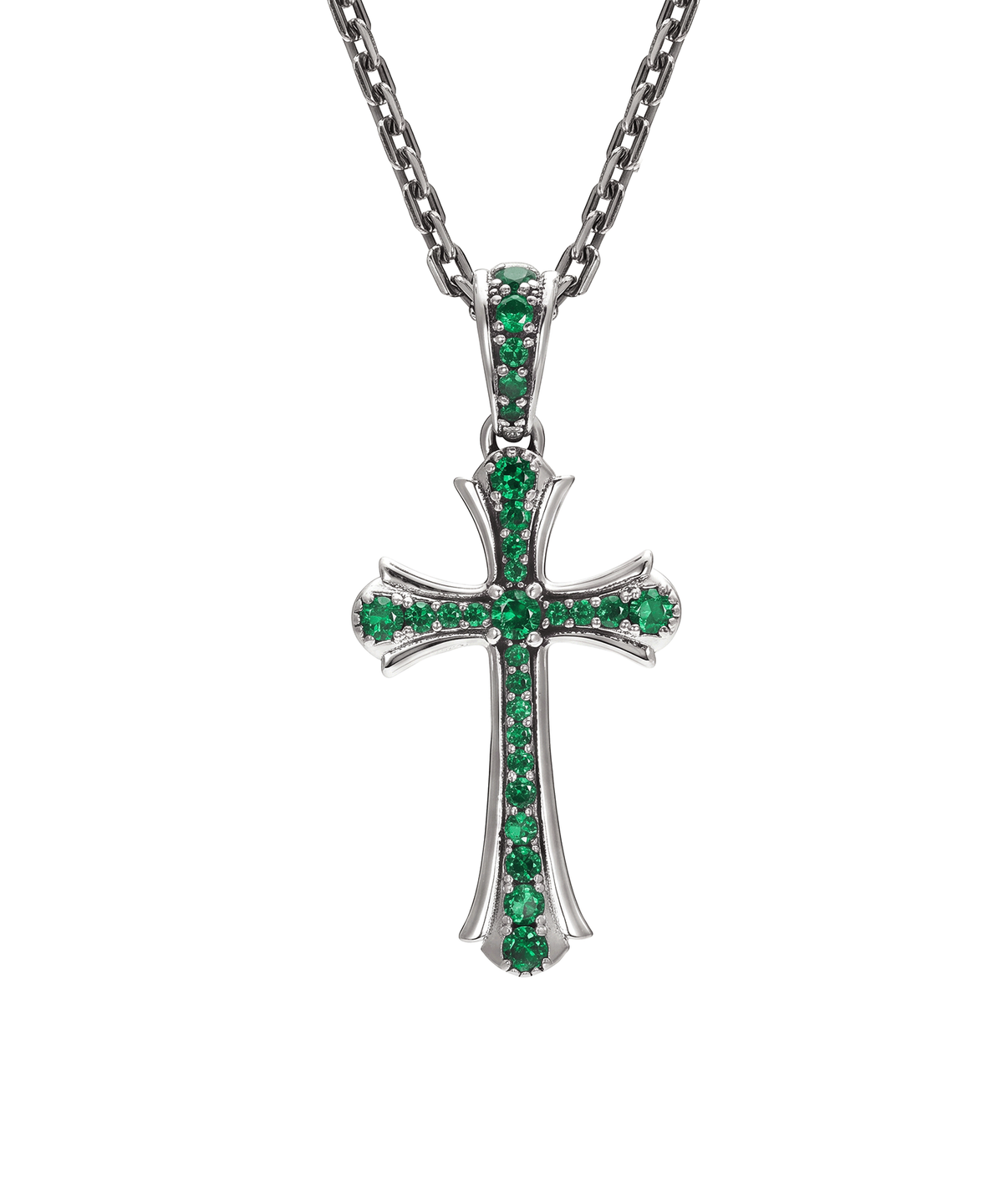 스팅925(STING925) Royal Cross Full Pave Color Pendant