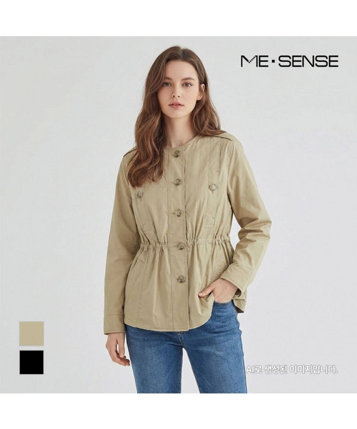 미센스(MESENSE) 허리스트링 숏점퍼_MB42JPM204Z