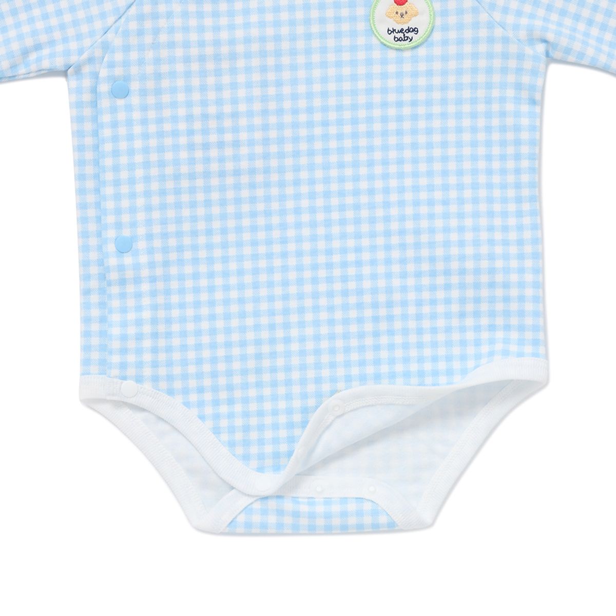 블루독 베이비(BLUEDOGBABY) 체크도기세트바디슈트 (45A70-040-16)