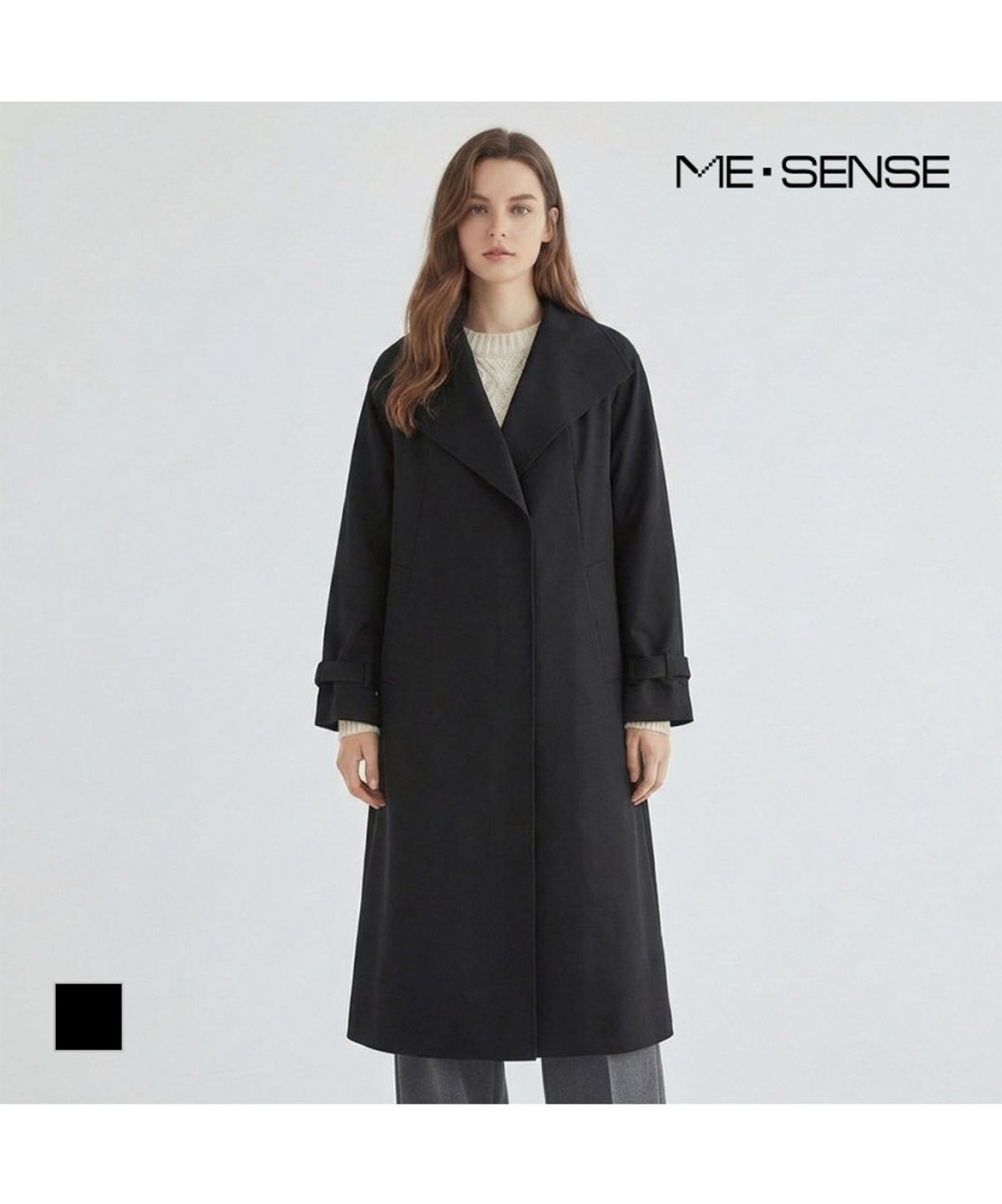 미센스(MESENSE) 빅카라 벨티드 트렌치코트_MB43BBM103A