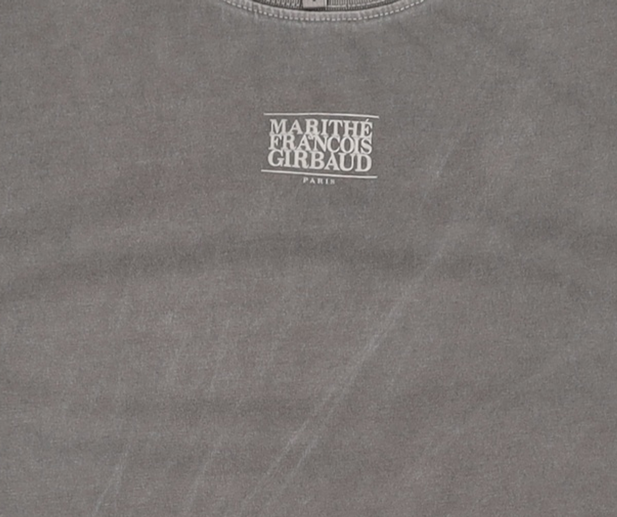 마리떼 프랑소와 저버(MARITHÉ + FRANҪOIS GIRBAUD) W CLASSIC LOGO PIGMENT CROP TEE blue S