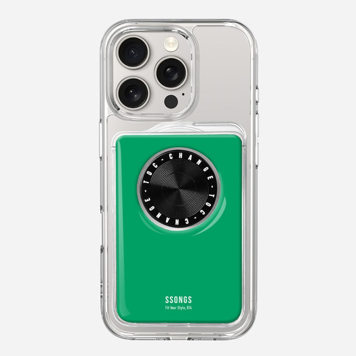 쏭스(SSONGS) 맥세이프 카드지갑 2배자력 체인지 3카드팩 컬러 에폭시 006 파스텔핑크