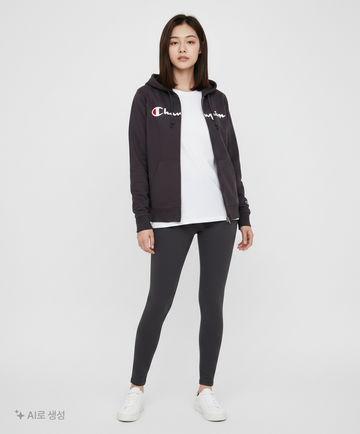 챔피온(CHAMPION) 후드 집업 S