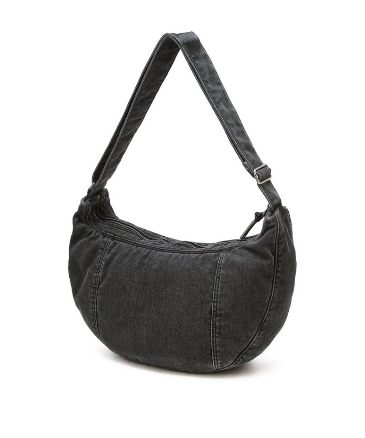 질스튜어트 맨 액세서리(JILLSTUART MEN ACC) [워싱 데님][Washing Denim] 다크그레이 호보 크로스백 JUBA6F114G2