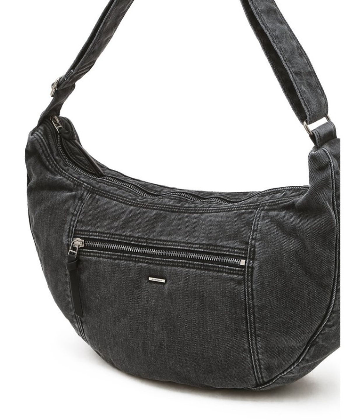 질스튜어트 맨 액세서리(JILLSTUART MEN ACC) [워싱 데님][Washing Denim] 다크그레이 호보 크로스백 JUBA6F114G2