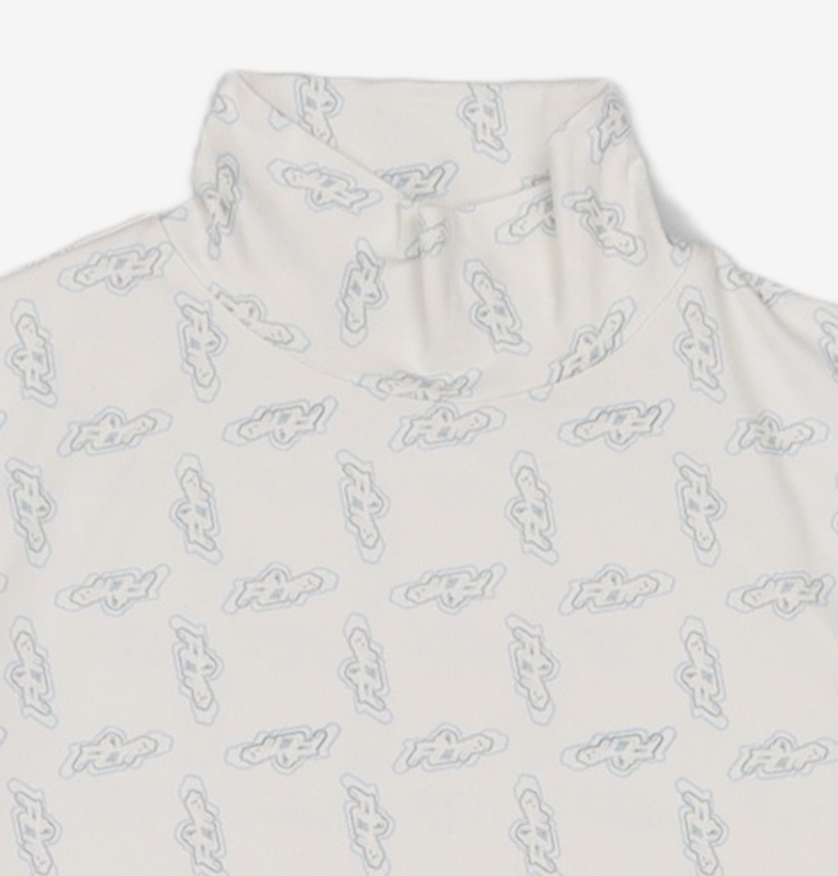어피스오브케이크(APIECEOFCAKE) FLIP Pattern Turtleneck_White FREE