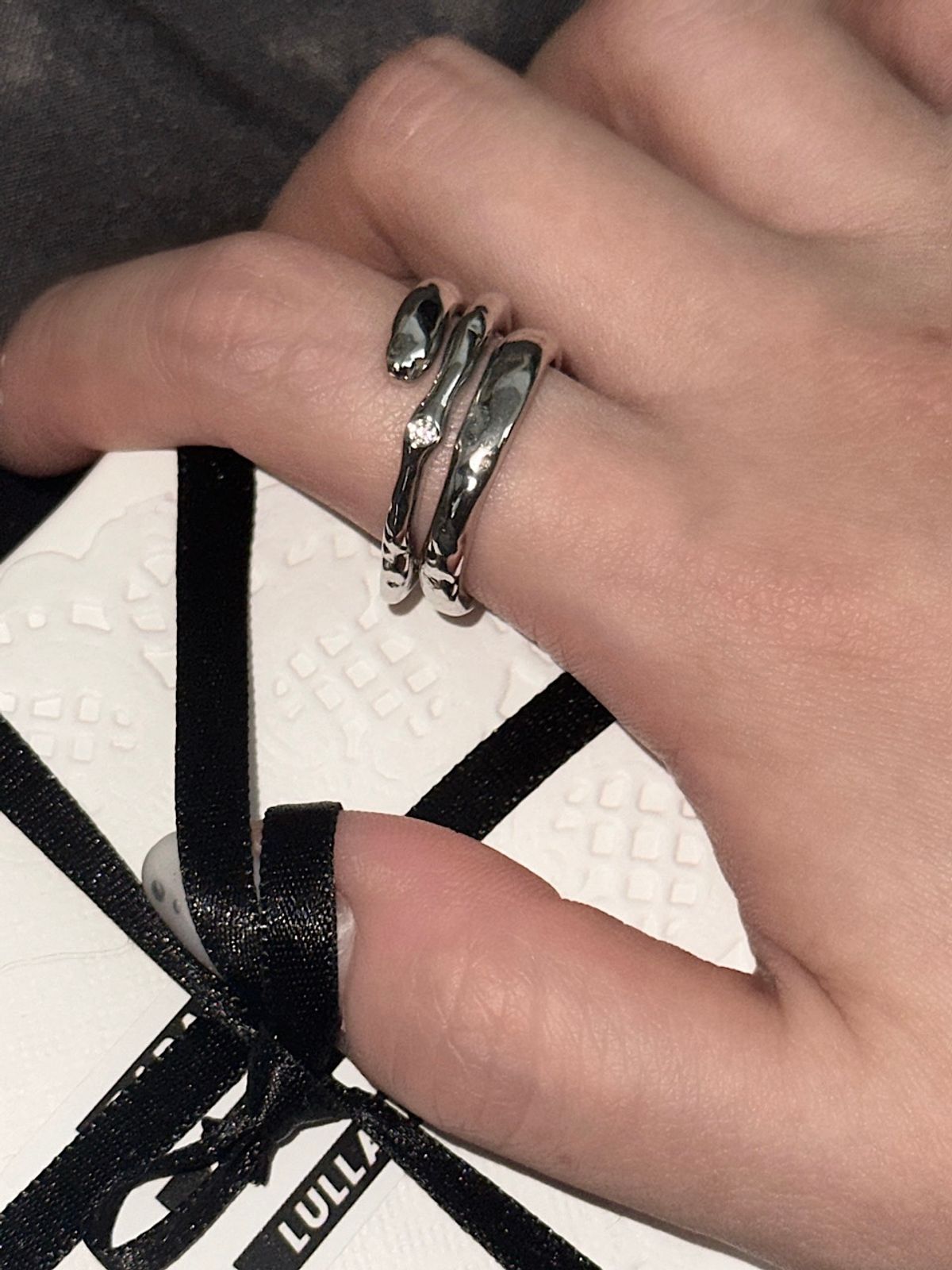 아포엠(APOEM) Pair Trace Open Ring