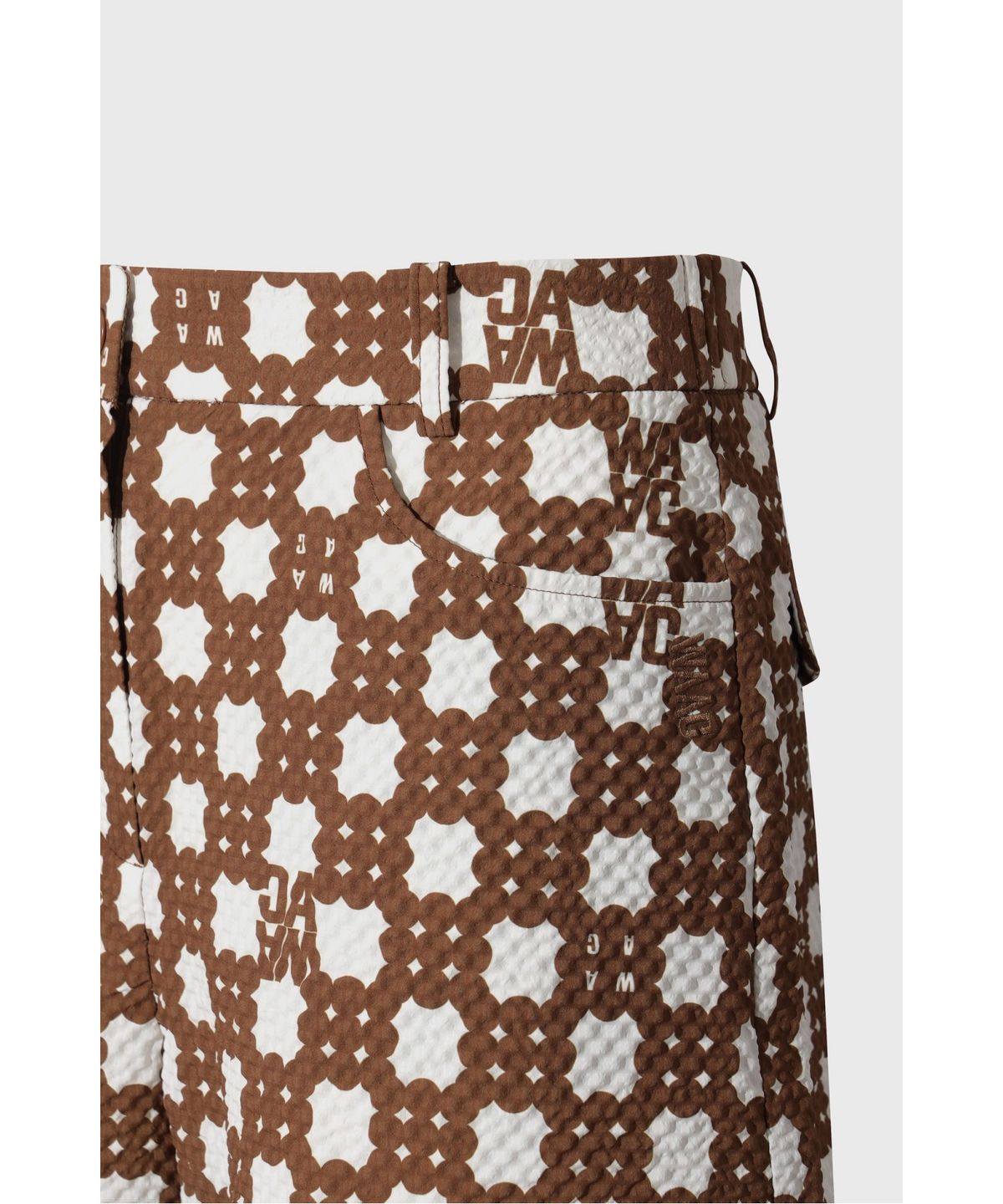 왁(WAAC) Women Pattern set up pants WWPNA26620BRX