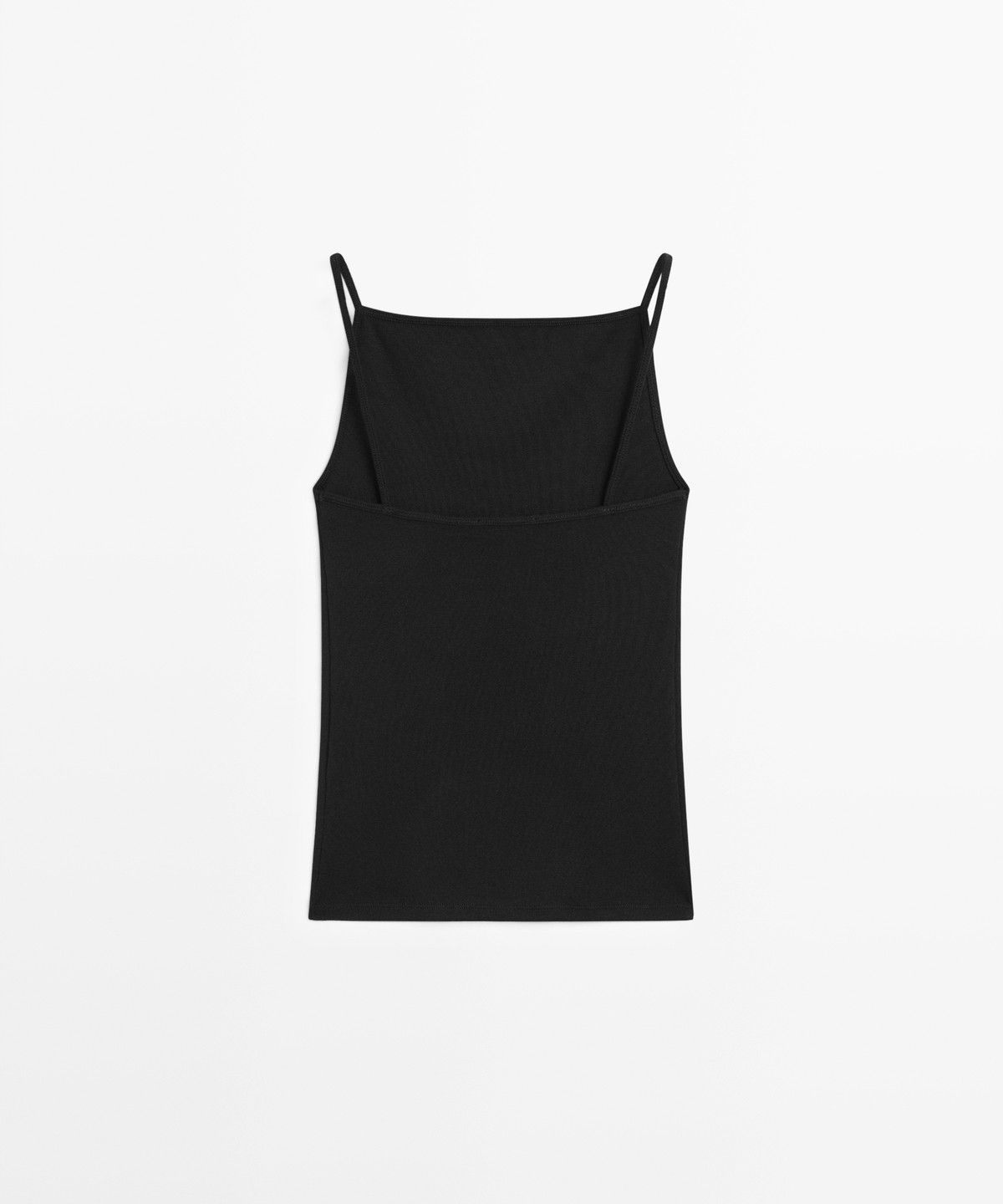 마시모두띠(MASSIMO DUTTI) 코튼 블렌드 스트래피 탑