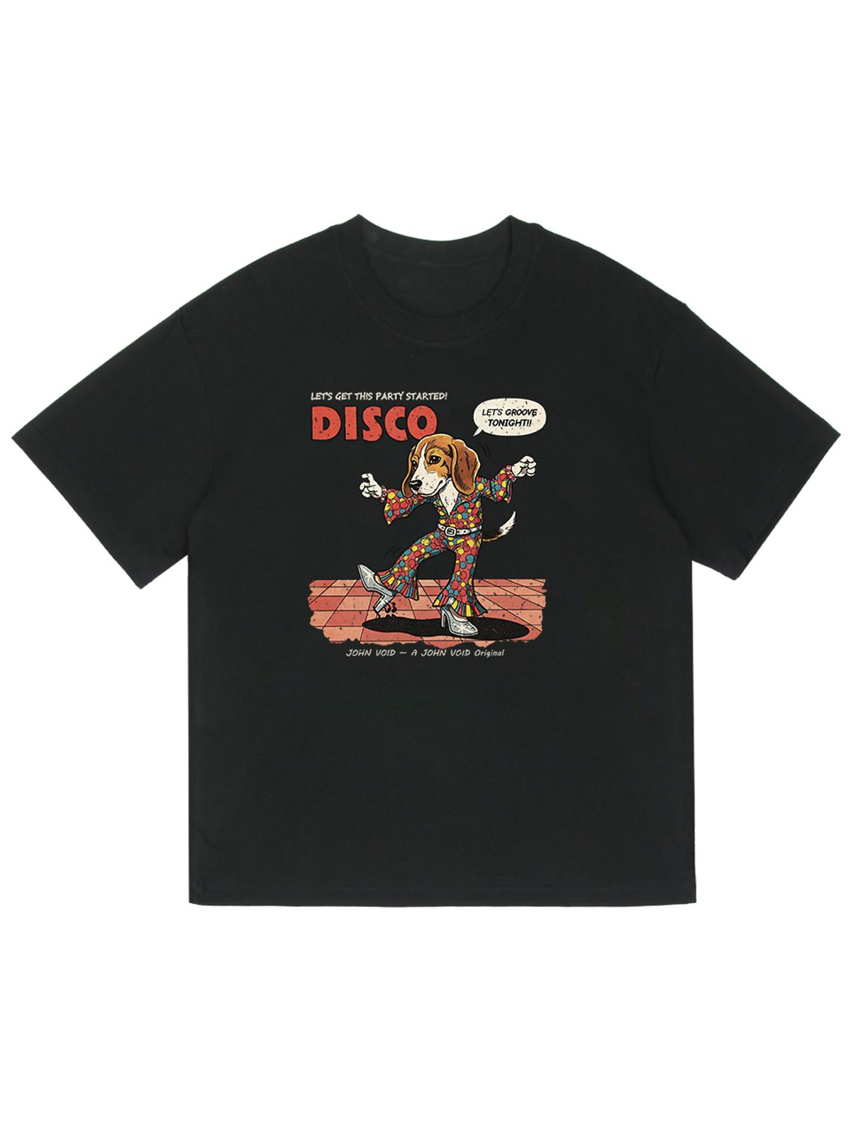 세이브어독(SAVE A DOG) DISCO HALF-SLEEVE T-SHIRT (KIDS & UNISEX SIZE ~5XL)