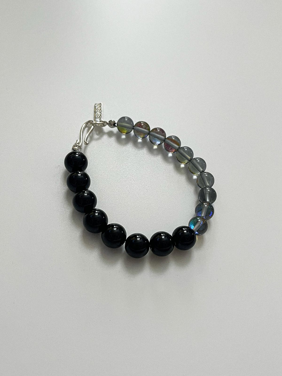 소수(SOSOO) Two Mix Gemstone Toggle Bracelet [Aurora]