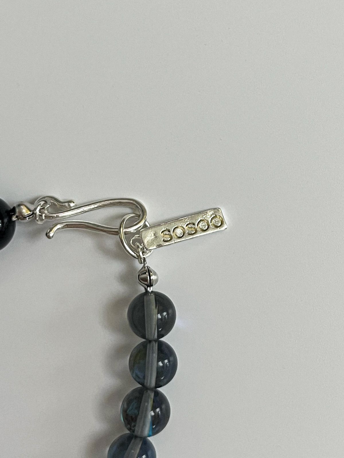 소수(SOSOO) Two Mix Gemstone Toggle Bracelet [Aurora]