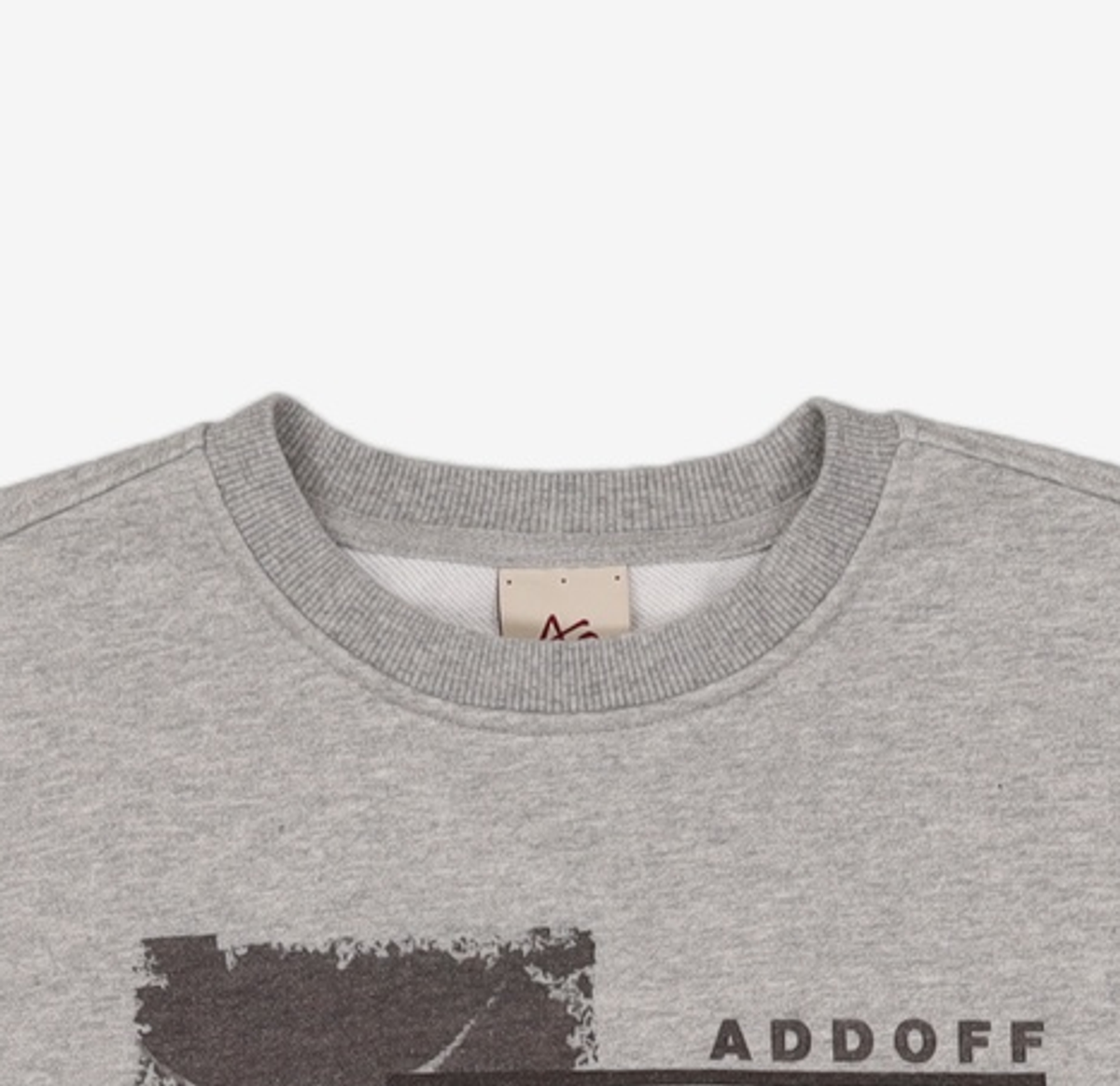 애드오프(ADDOFF) SHATTERED GRAPHIC SWEAT GREY