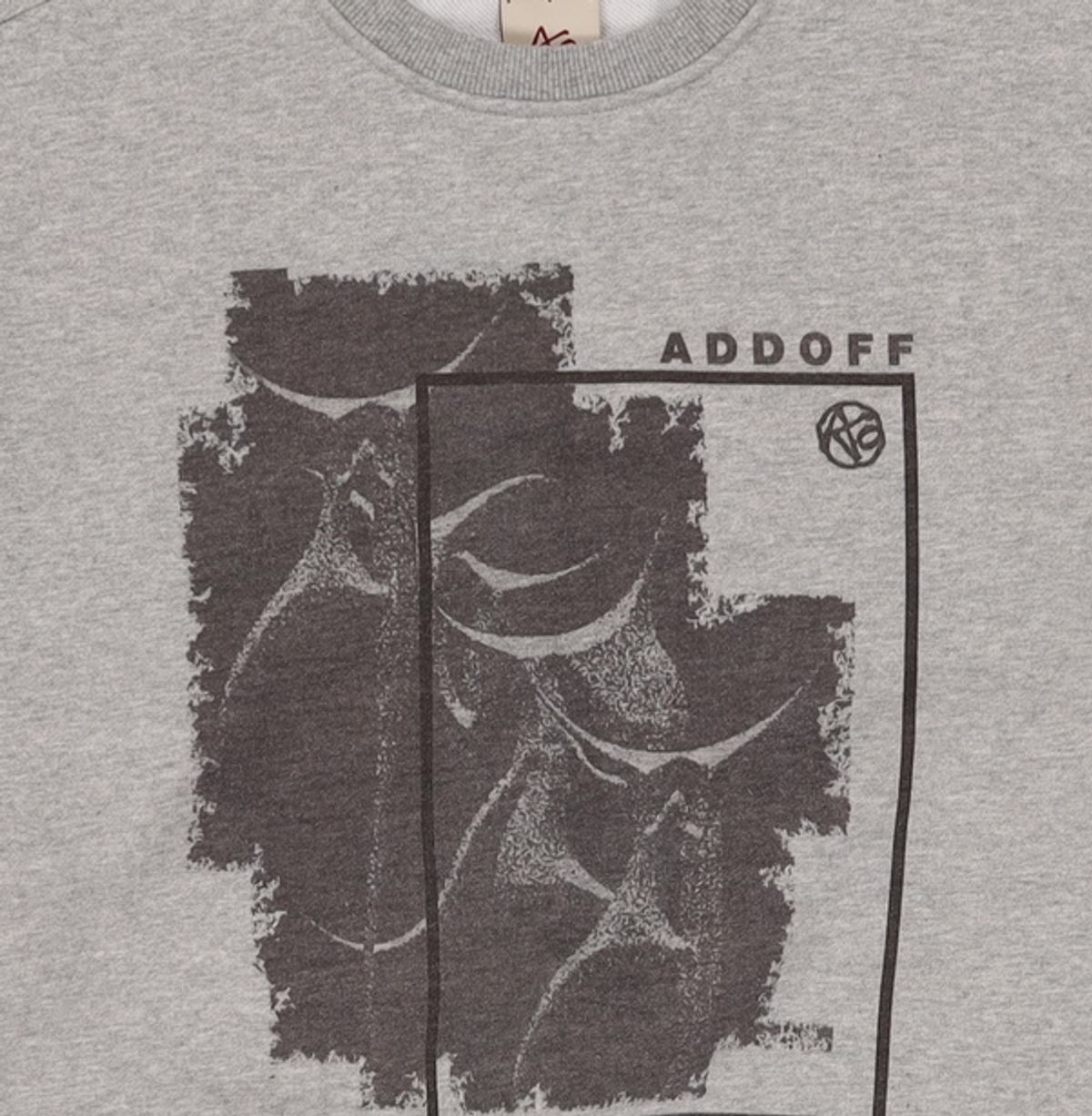 애드오프(ADDOFF) SHATTERED GRAPHIC SWEAT GREY