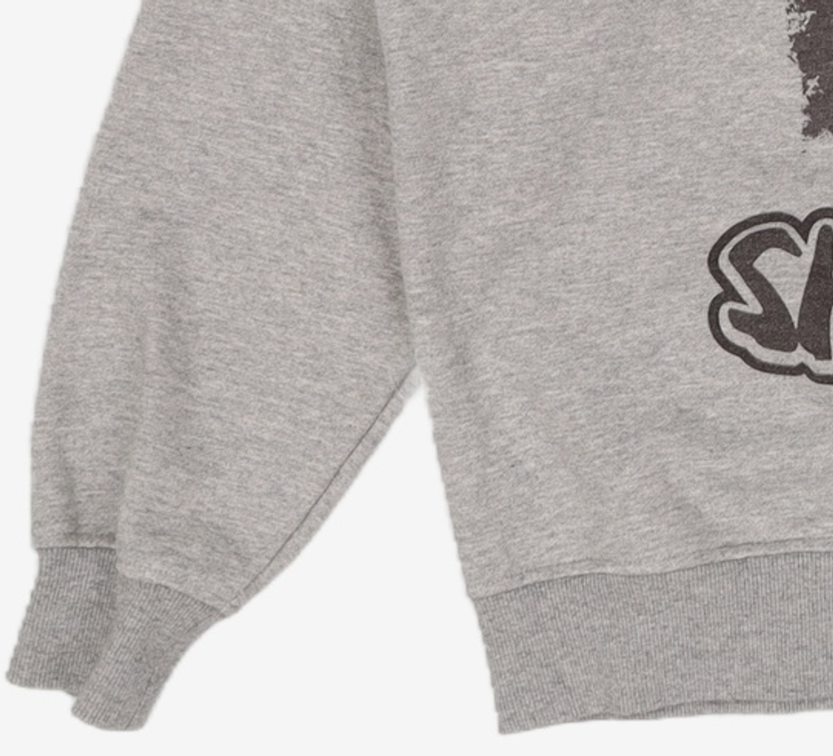 애드오프(ADDOFF) SHATTERED GRAPHIC SWEAT GREY