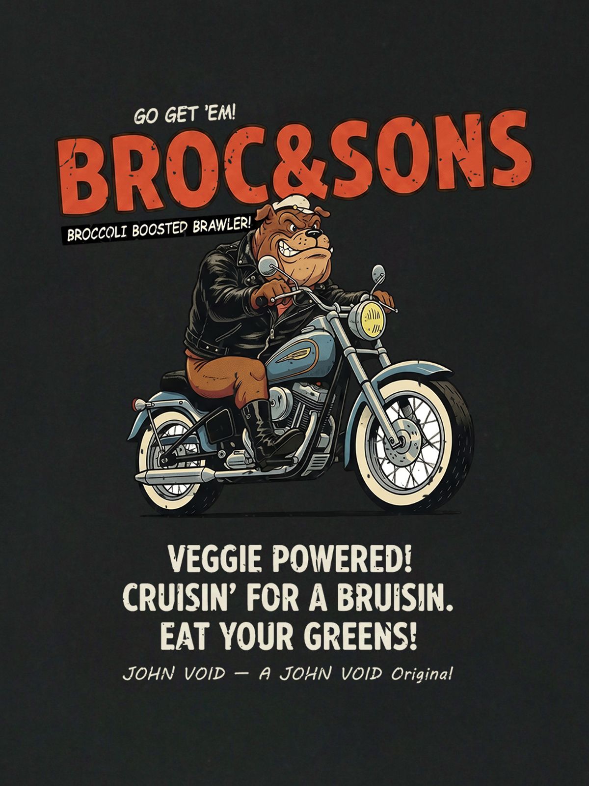 세이브어독(SAVE A DOG) BROC&SONS BIKE HALF-SLEEVE T-SHIRT (KIDS & UNISEX SIZE ~5XL)