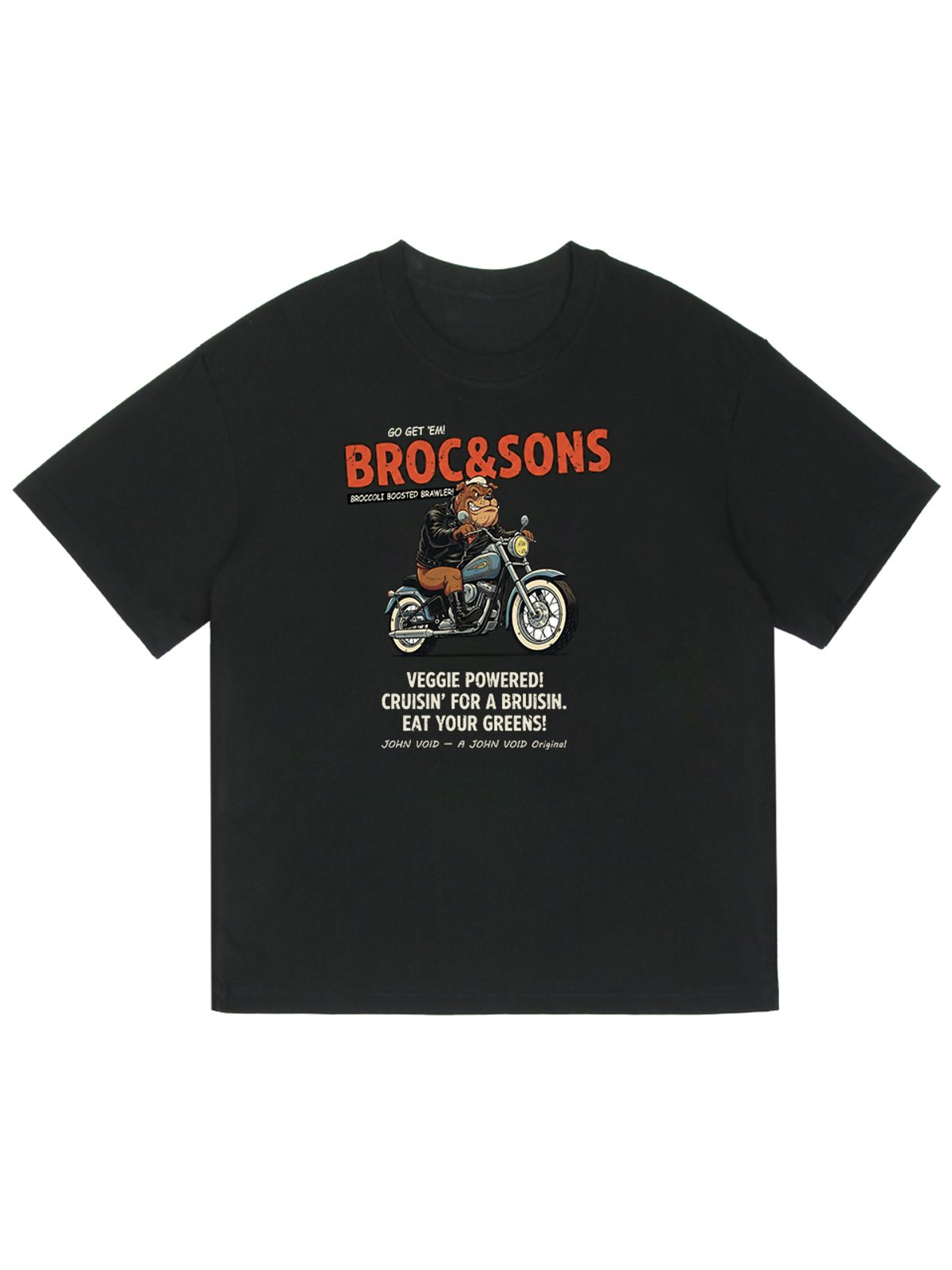 세이브어독(SAVE A DOG) BROC&SONS BIKE HALF-SLEEVE T-SHIRT (KIDS & UNISEX SIZE ~5XL)