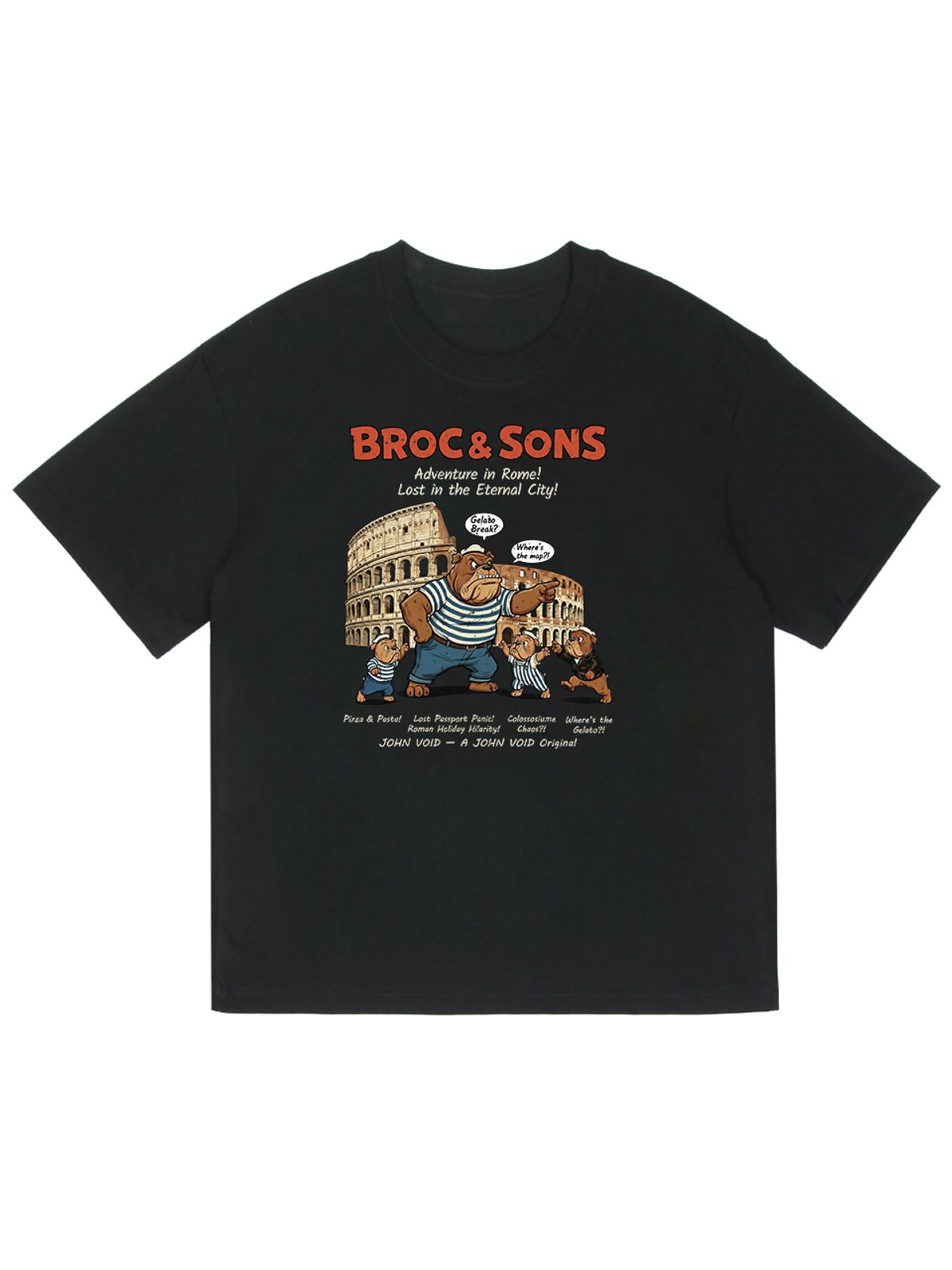 세이브어독(SAVE A DOG) BROC&SONS ROME HALF-SLEEVE T-SHIRT (KIDS & UNISEX SIZE ~5XL)