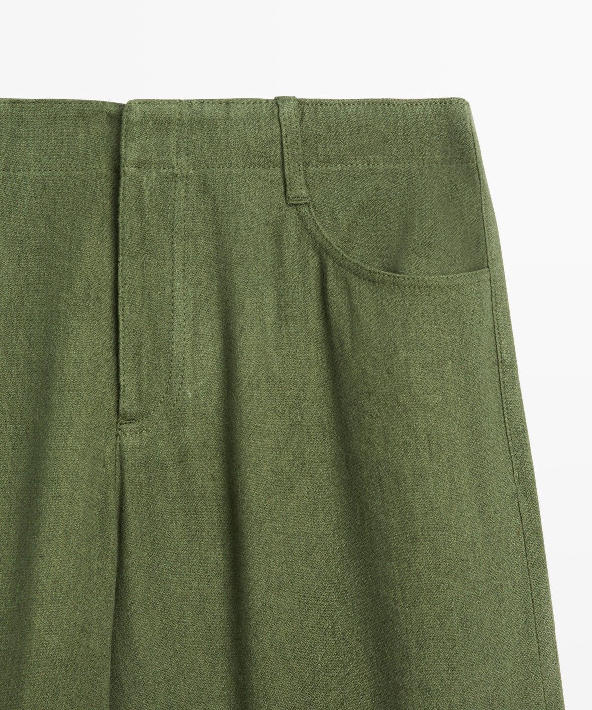 마시모두띠(MASSIMO DUTTI) 린넨 블렌드 스트레이트 팬츠