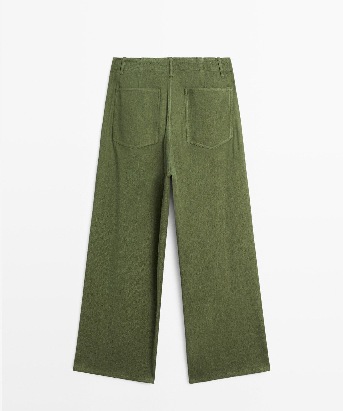 마시모두띠(MASSIMO DUTTI) 린넨 블렌드 스트레이트 팬츠