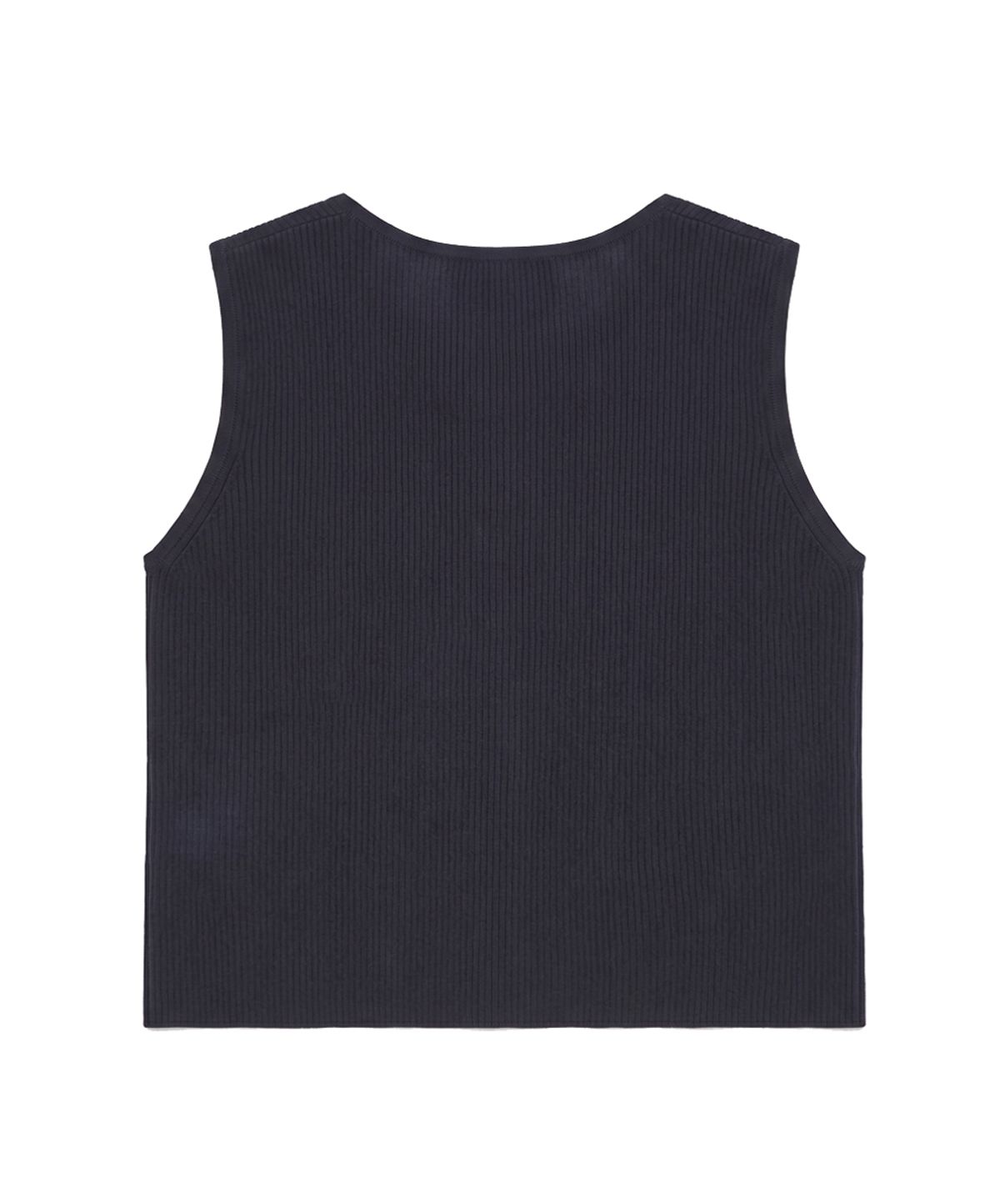 누프에블루(NEUFETBLEU) NEB two tone button knit vest (navy)
