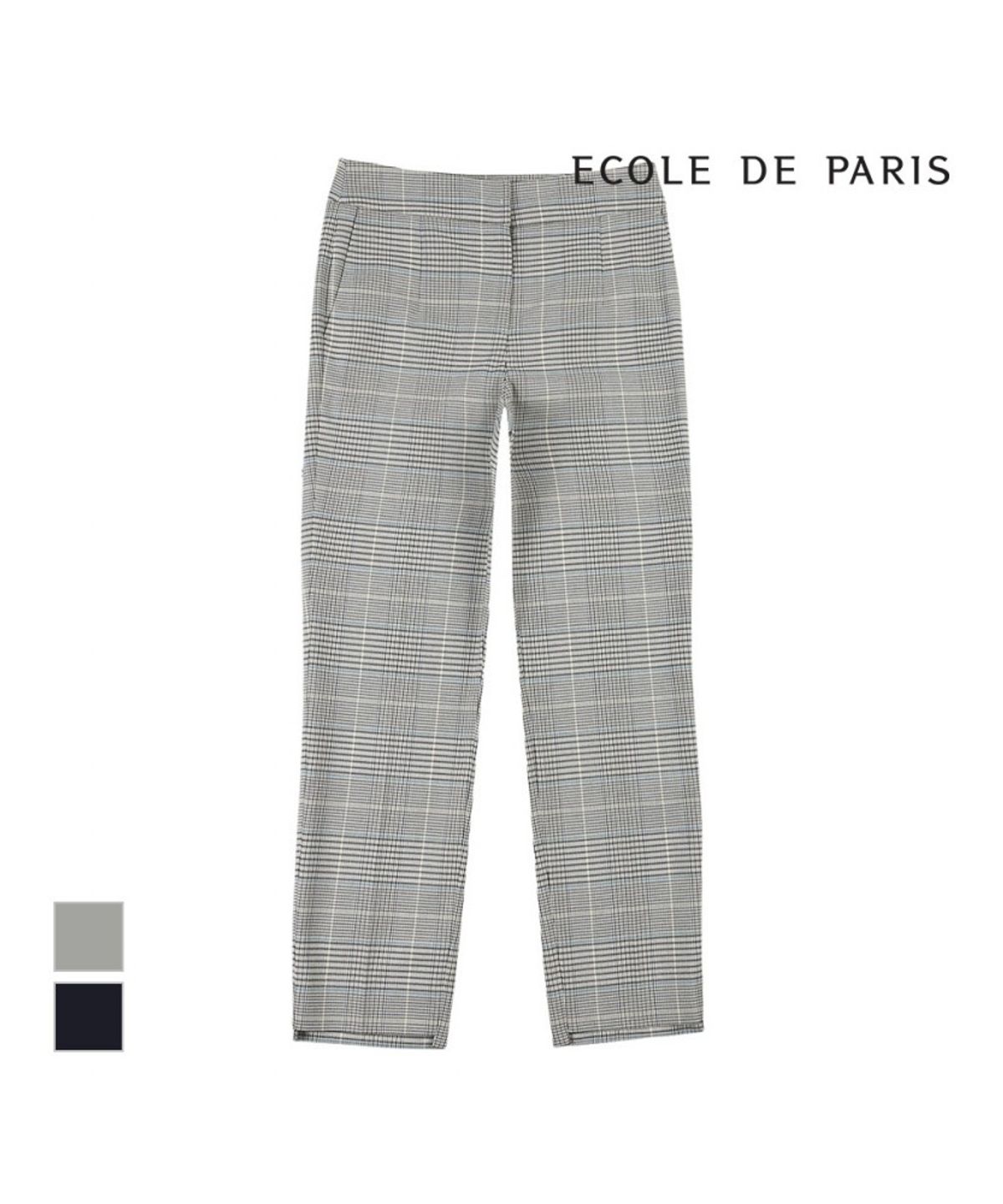 에꼴드파리(ECOLEDEPARIS) 체크패턴 팬츠_PB03WPA011Z